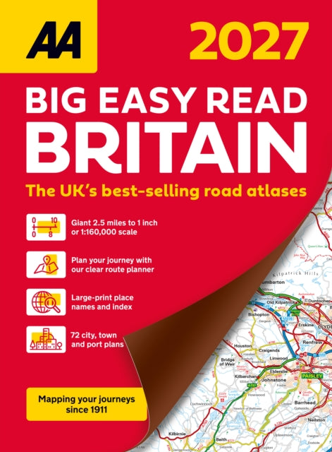 AA Big Easy Read Atlas Britain 2027-9780749584504