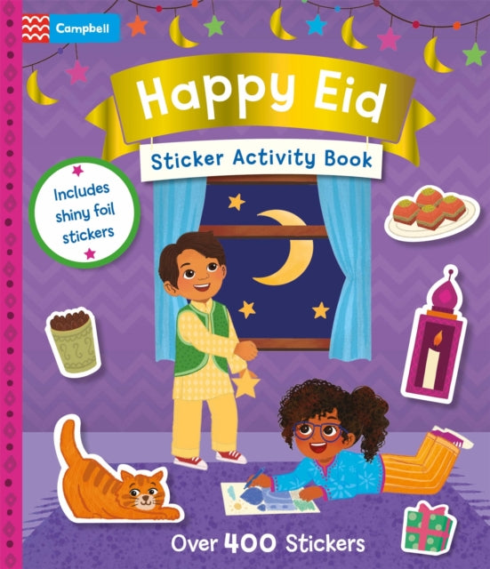 Happy Eid Sticker Activity Book : With over 400 stickers-9781035086450