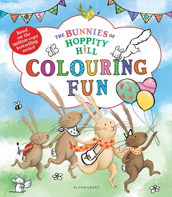 The Bunnies of Hoppity Hill: Colouring Fun : A cute and cosy colouring adventure-9781037201837