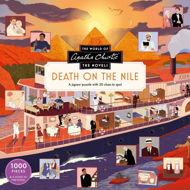 The World of Agatha Christie: Death on the Nile : A 1000-piece jigsaw puzzle with 50 clues to spot-9781399637947