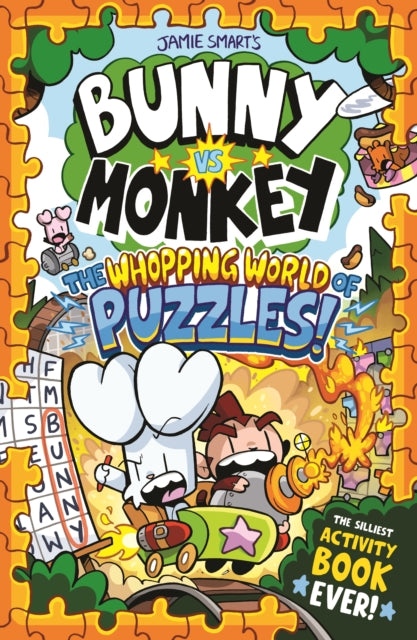 Bunny vs Monkey: The Whopping World of Puzzles (a Phoenix Comic Book, from the multi-million-selling creative genius Jamie Smart)-9781788453509