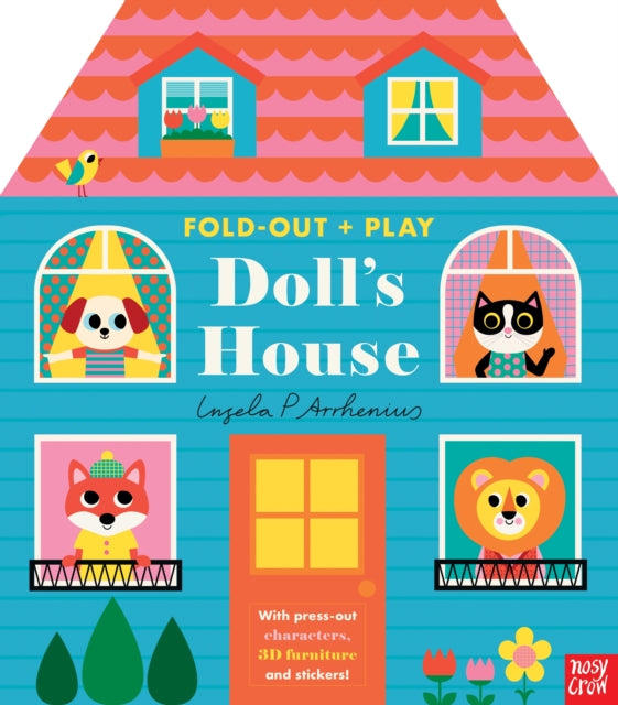 Fold-Out + Play: Doll's House : Build your own 3D house with interactive play pieces and stickers-9781805133551