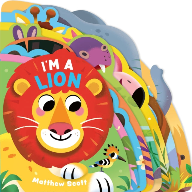 I'm a Lion : A dinky shaped board book packed with wild animals!-9781835870662