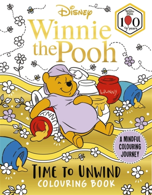 Disney Winnie the Pooh – Time to Unwind Colouring Book : A Mindful Colouring Journey-9781835873793