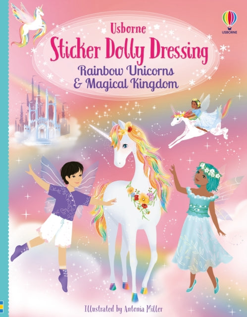 Sticker Dolly Dressing Rainbow Unicorns and Magical Kingdom-9781836049784
