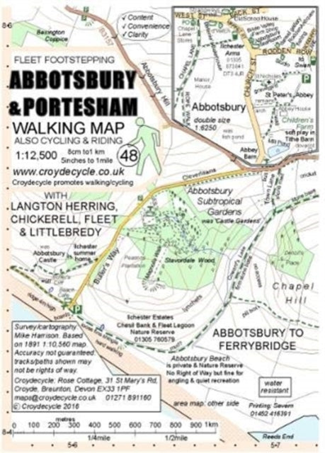 Abbotsbury & Portesham Walking Map : Abbotsbury to Ferrybridge : 48-9781909117228
