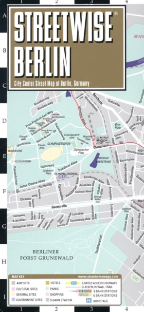 Streetwise Berlin Map - Laminated City Center Street Map of Berlin, Germany : City Plans-9782067229990