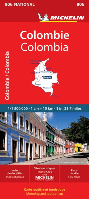 Colombia - Michelin National Map 806 : Map-9782067242609