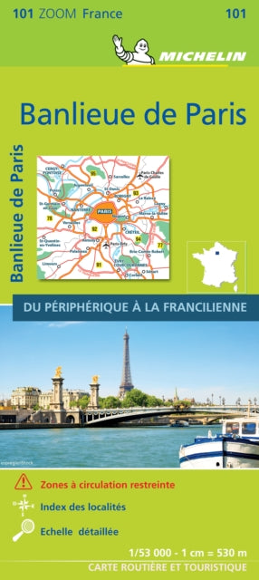 BANLIEUE DE PARIS 2021 (Outskirts of Paris) - Michelin Zoom Map 101 : Map-9782067249868