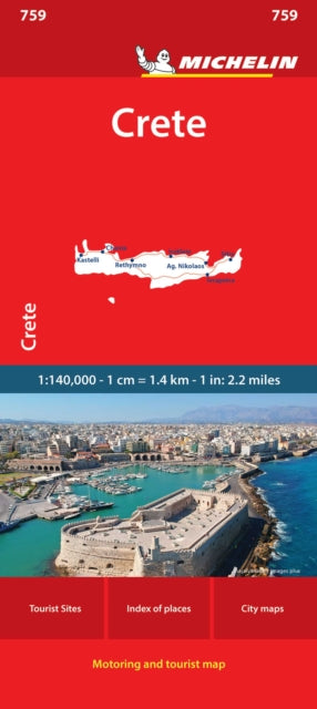 Crete - Michelin National Map 759-9782067259669